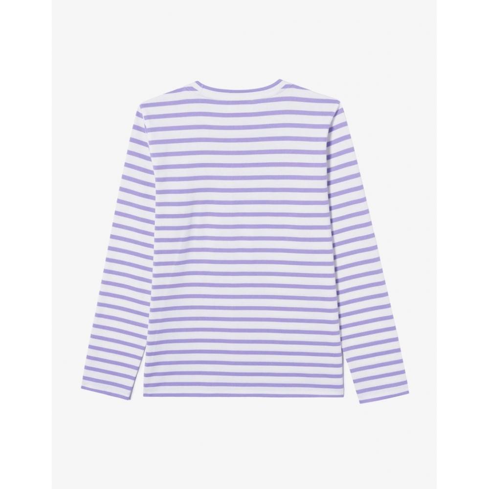 LacoSTe Women S STriped Long Sleeve T ShirT Tf821e 54n Gfu