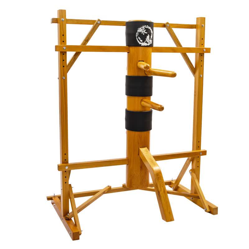 Jing Lu Fa Adjustable Mobile Wing Chun Wooden Dummy