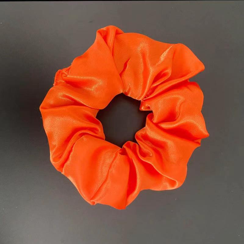 LED Işıklı Parlak Saten Noel Saç Tokası - Amerikan ve Avrupa Stilleri için Kalın Bağırsak Scrunchie Saç Aksesuarı