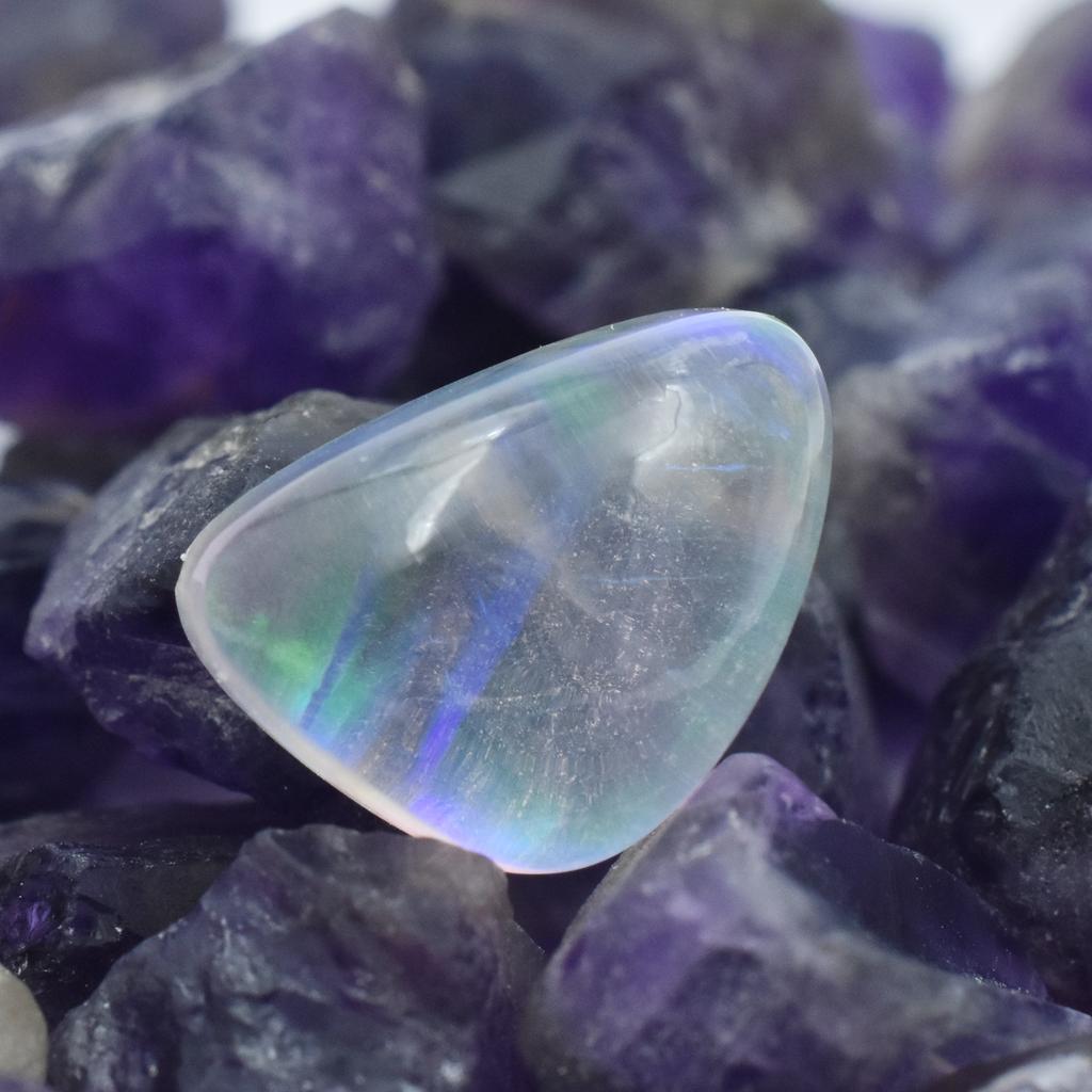 Lab-Created Opal Loose Gemstone 6.15 ct Fancy Cut Multi-Color October Birthstone for Gem Collections