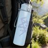 1PC Demon Horn Minimalist Line Art Print 750ml Portable Sports Water Bottle Leakproof Gym Outdoor Travel Drink Cup