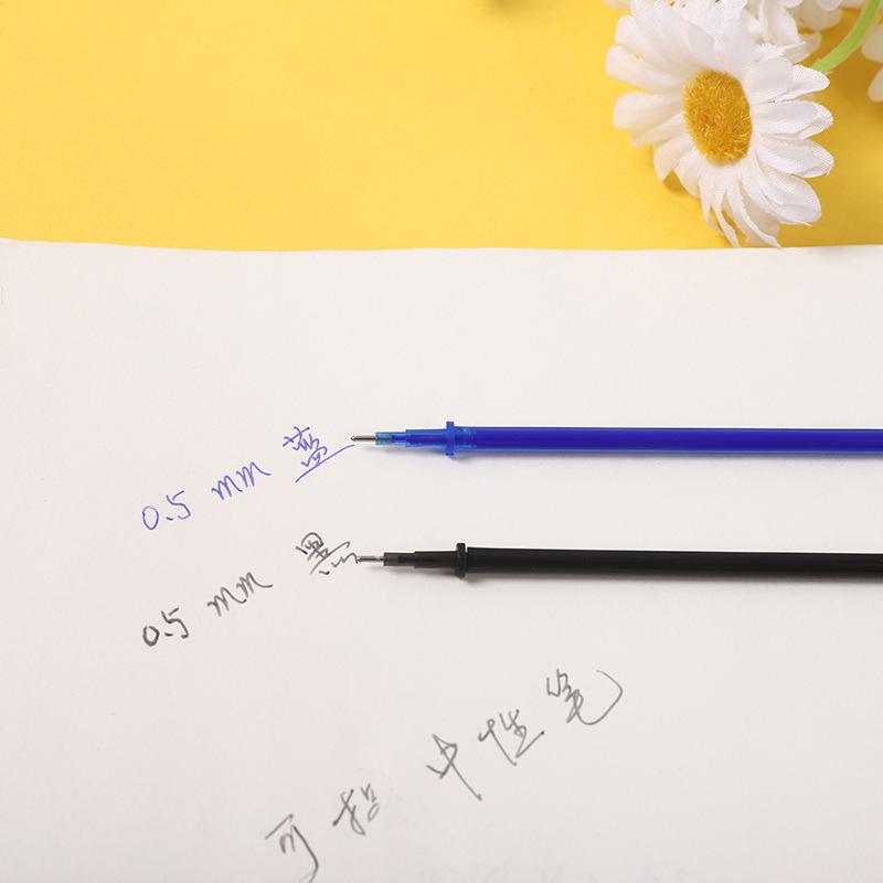 Magic Erasable 0.5mm Gel Pen Refill - Transparent Rod, Easy Erase, Blue/Black