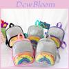 Adorable Rainbow Children's Backpack Soft Pu Material Cute Design For School Use