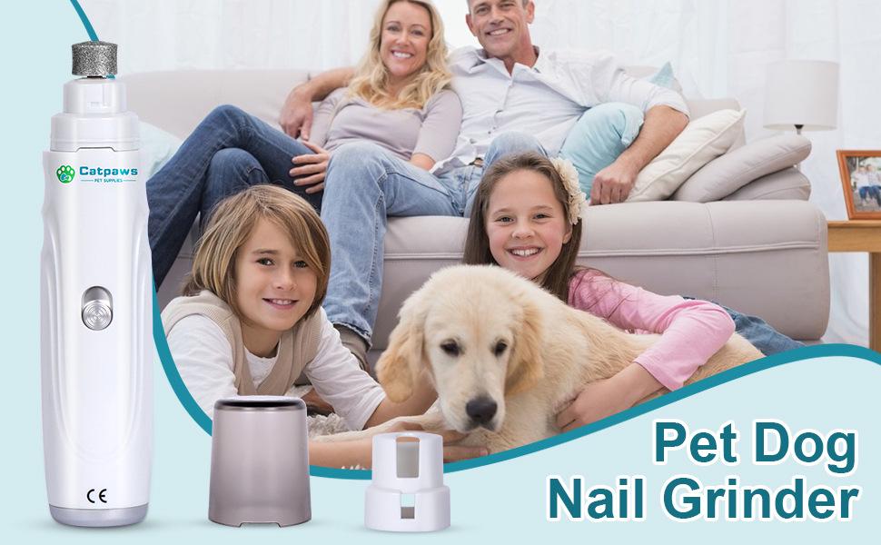 Pet Electric Nail Grinder with Bloodline Light for Cats & Dogs - Nail Care Tool & Clippers