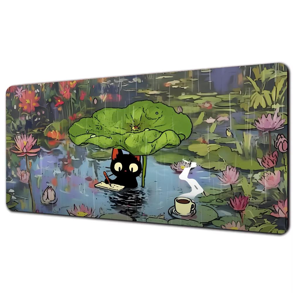 Green plant Mouse Pad Mousepad Large Abstract Mouse Pad Gaming Deskmat With Lockedge Office Nonslip Carpet