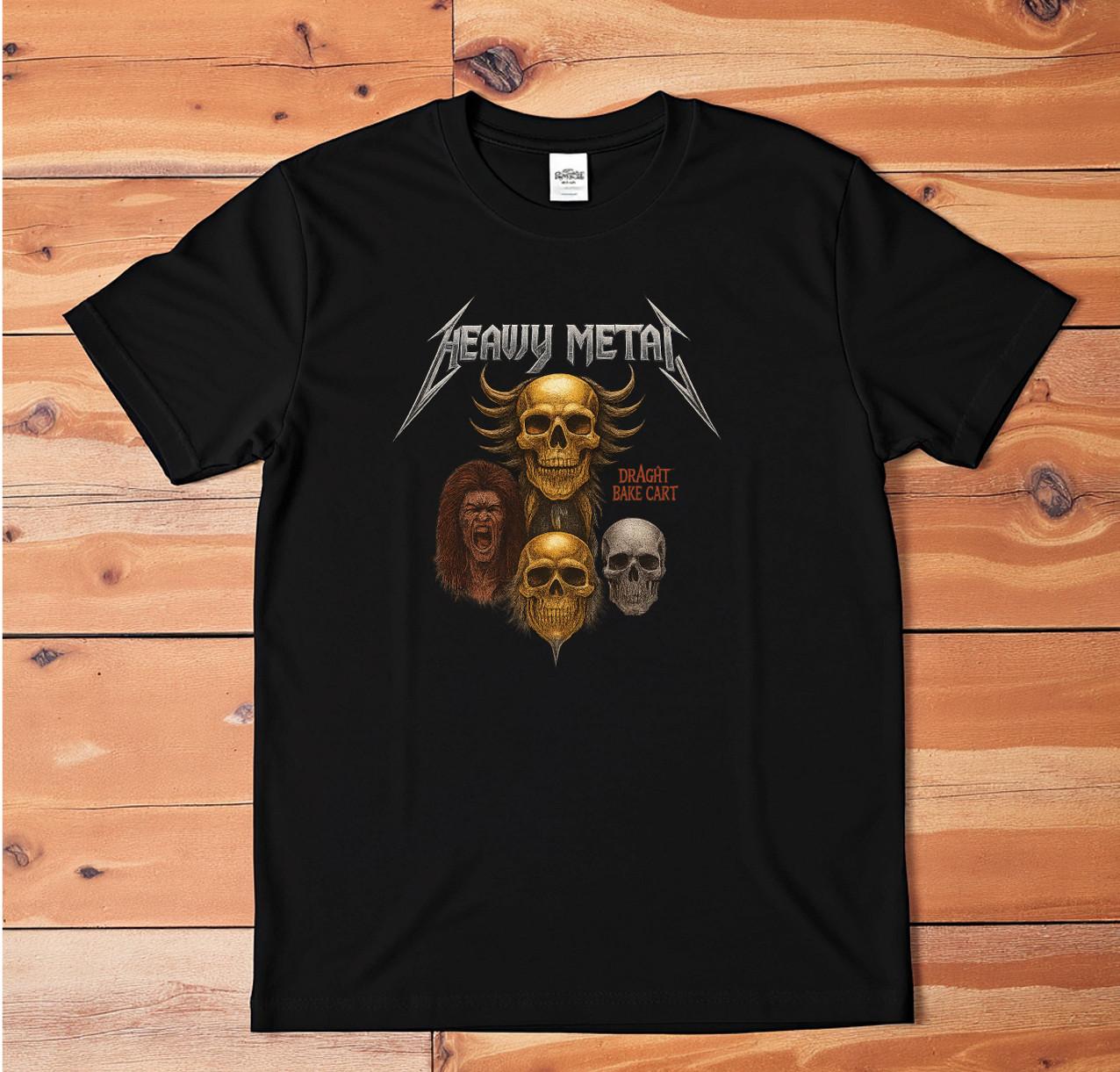 Heavy Metal Skull T-Shirt | Rock Band Graphic Tee | Gothic Punk Streetwear Shirt XXXXL