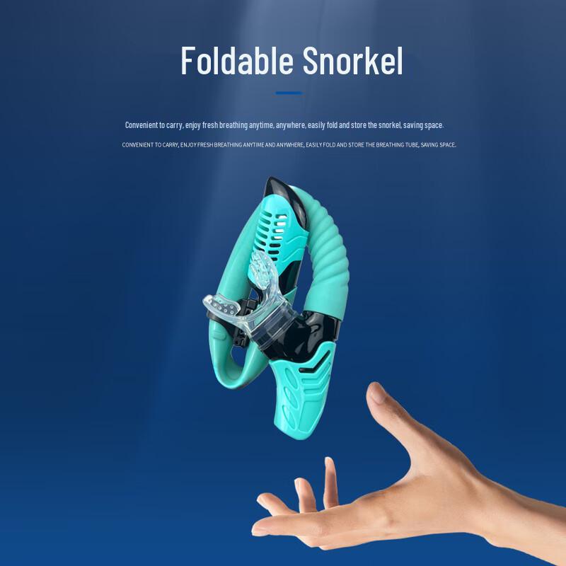 YBLKJ S18S Adult Full Dry Foldable Silicone Snorkel