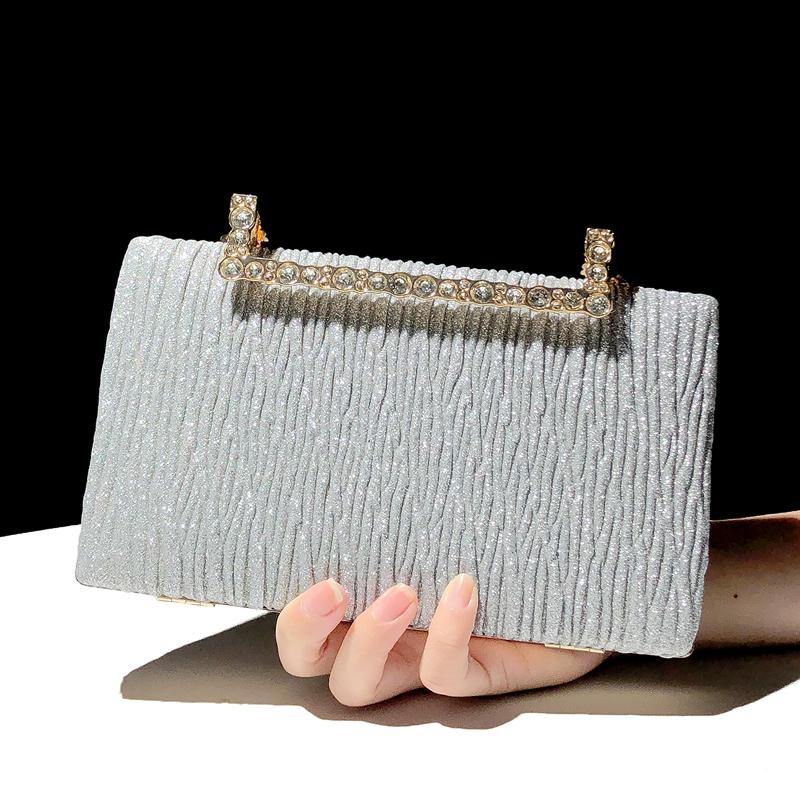 Royal Blue Bags Pleated Sling Clutch Evening Bag Female Cross Body Clutch Purses Bride Wedding Tendance 2026 Women's Handbag