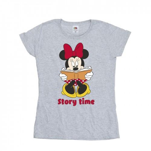 

Disney Womens/Ladies Minnie Mouse Story Time Cotton T-Shirt XXL білий