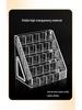 Ultraman Acrylic Card Display Stand - Tiered Desktop Postcard Organizer with Divided Slots