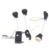 GU10-Lampenfassung mit Keramiksockel und Klemmenblock/Brücke mit Kabel und Isolierhülse für GU10-Halogenfassung und GU10-LED-Lampe
