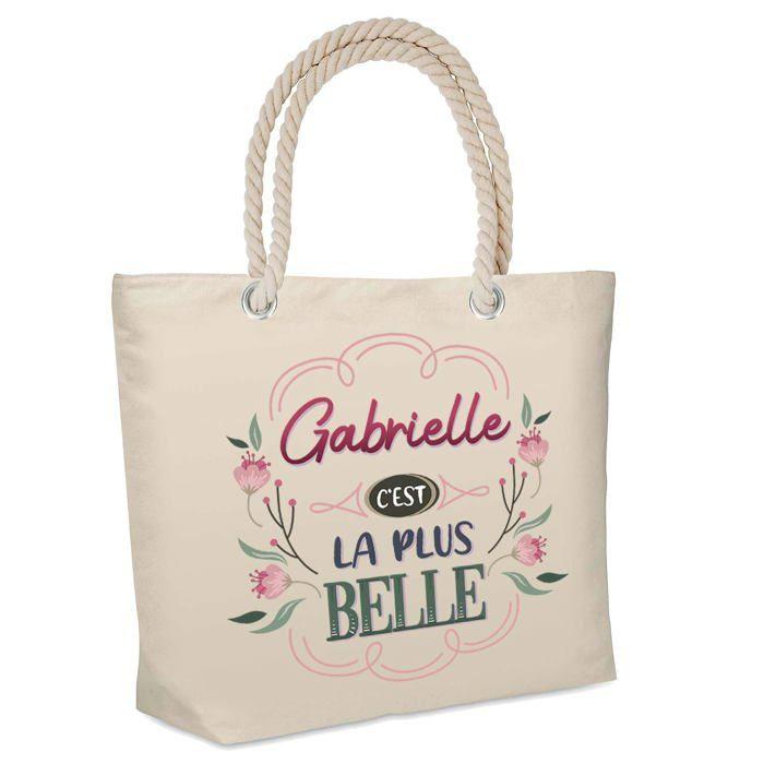 Sac cabas - PLANETEE - Gabrielle la plus belle - Isotherme plage - Jute naturel - Grande contenance