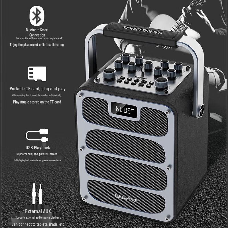 TEMEISHENG V5 Portable Outdoor Bluetooth Speaker (CN Version)