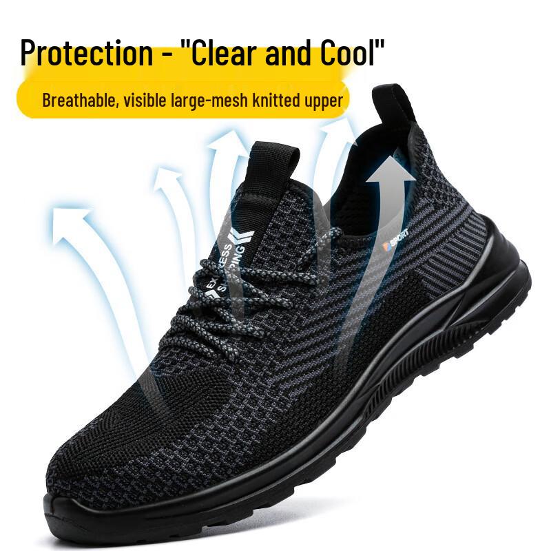 Miflame Breathable Steel Toe Safety Work Shoes 36-46