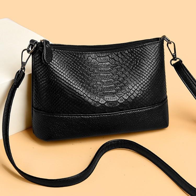 Bag women's new Korean version of versatile handbag temperament Muse PU leather small bag large capacity shoulder messenger bag