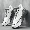 Hochwertige modische Herrenschuhe für Teenager Plattform-Sneaker Koreanische Version Mid-Top Leder Laufschuh Tenis Masculino