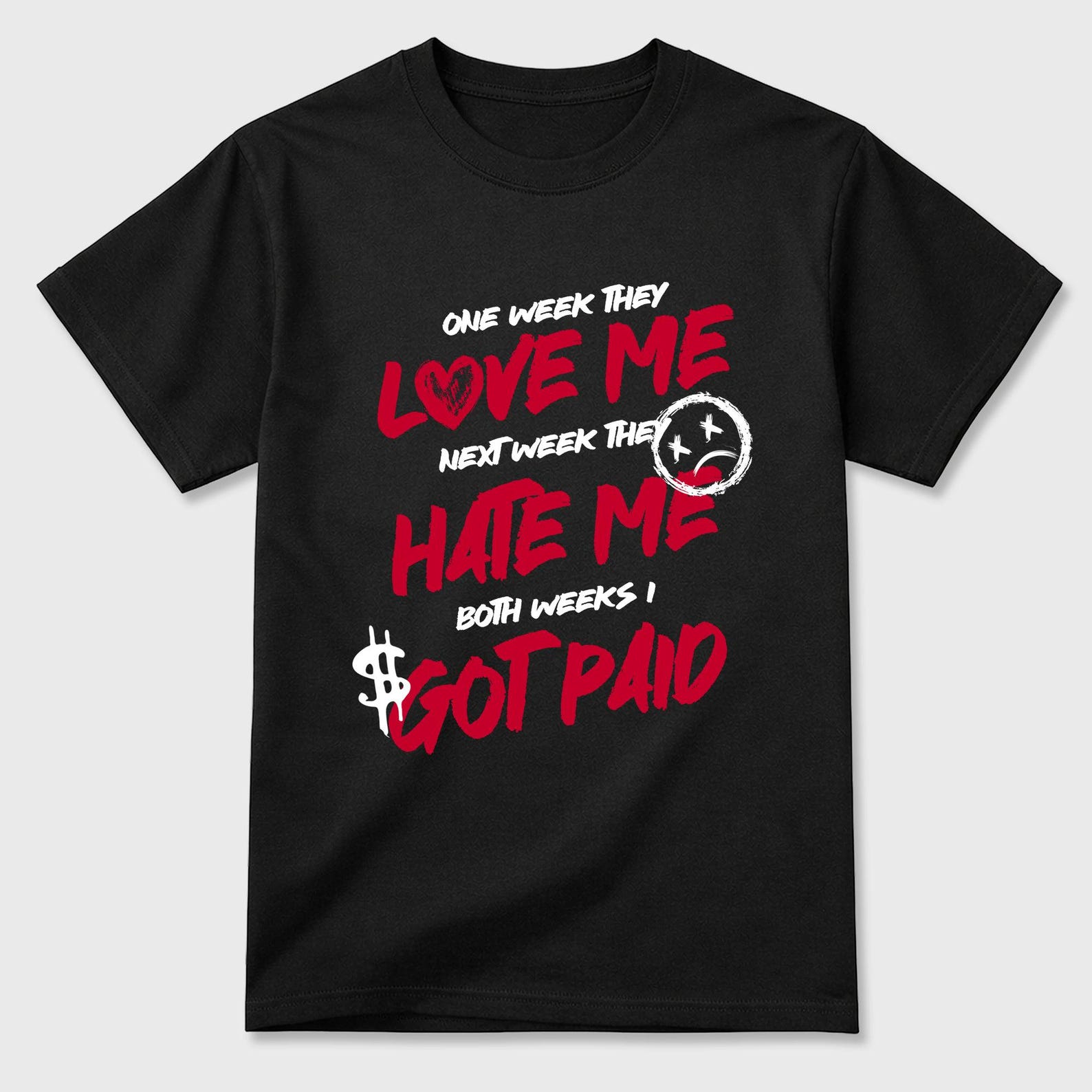 I Got Paid graphic tee. Streetwear Brand Graphic T-Shirt. AJ1 Low OG Banned S