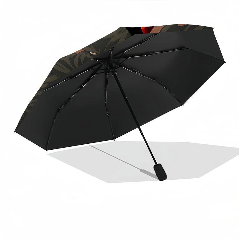 1pc Batman, Samurai Automatic Folding Umbrella - Compact 8-Rib Design, Durable Plastic & Iron1259L