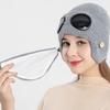 Women's Eyewear With Glasses Velvet Warm Wool Knitted Hat & Face Protection