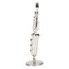 Miniature Saxophone with Stand and Case Mini Musical Instrument Miniature Dollhouse Model for Home Decoration Gift