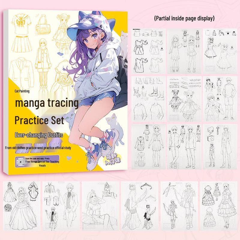 Sailor Moon Retro Cartoon Tracing & Drawing Book