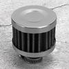 13mm 0.5in Mini Air Intake Filter Vent Crankcase Breather Universal Car Accessory argent