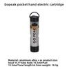 Gopeak Mini Pocket LED Flashlight USB Rechargeable Torch Keychain Clip Cap Light Long Endurance Emergency Hiking Camping Outdoor