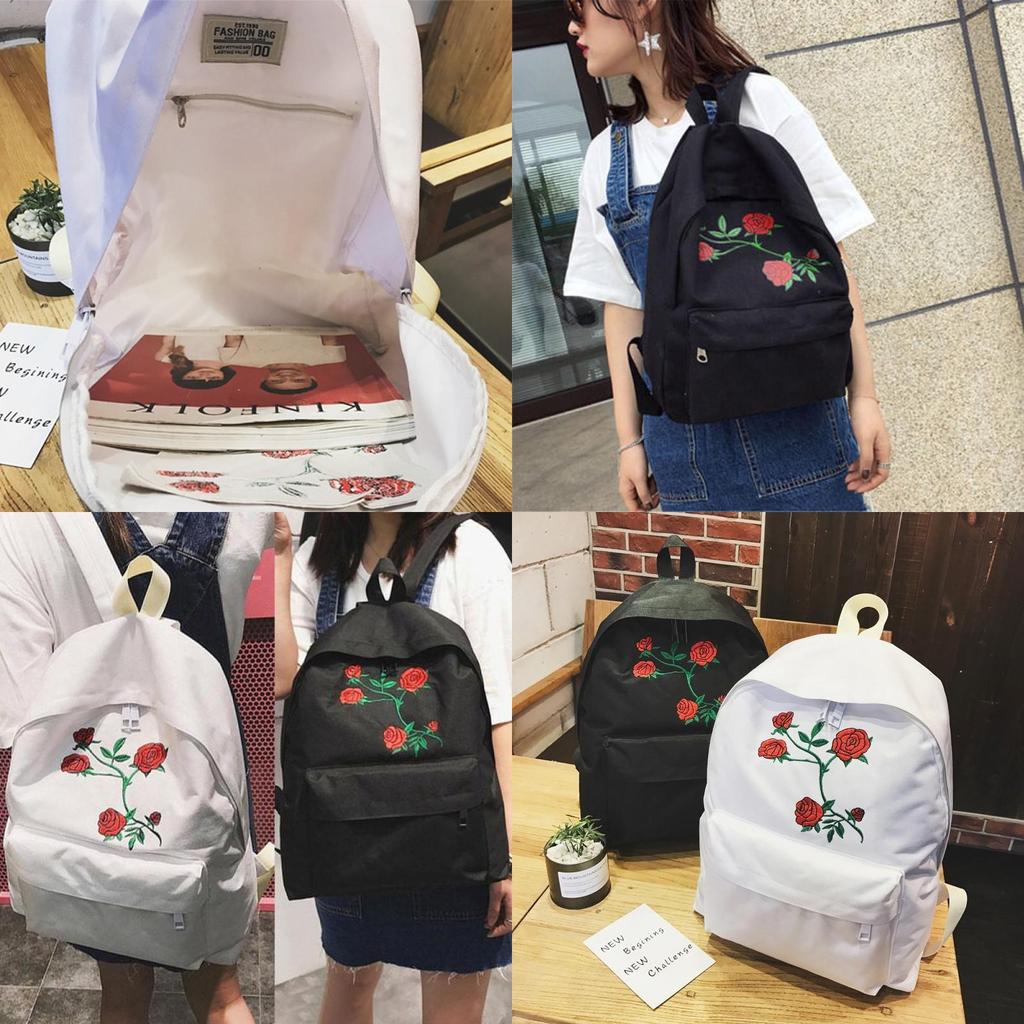 Elegant Girls Backpack Made From Highquality Canvas Featuring Comfortable Shoulder Straps And Multiple Pockets