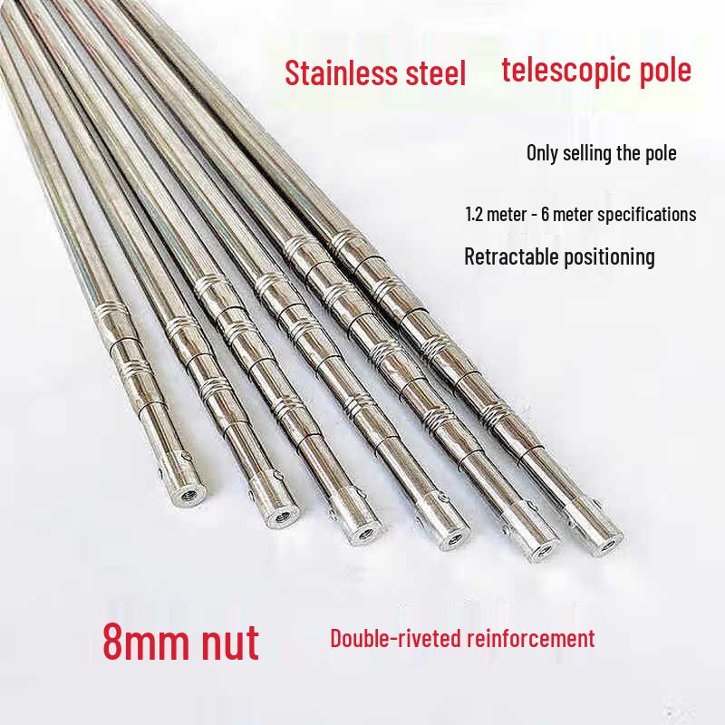 Удочка телескопическая Chunhe 3м 4-секционная из нержавеющей стали