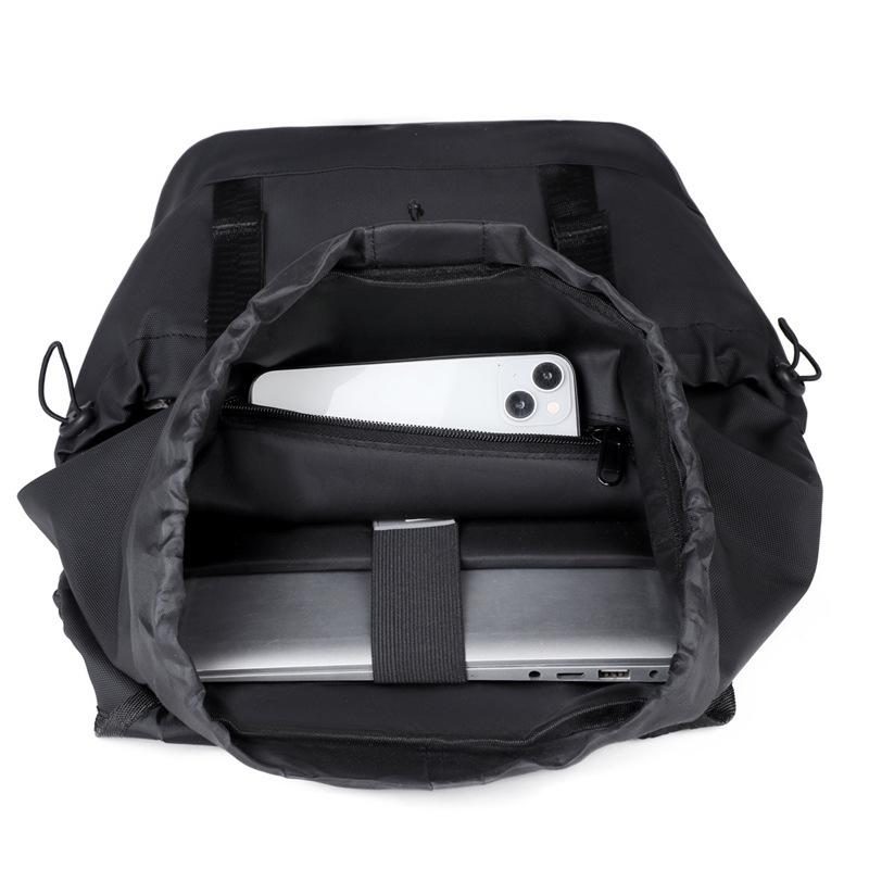 New men's fashion high-value backpack backpack, college student schoolbag, large-capacity commuter laptop bag
