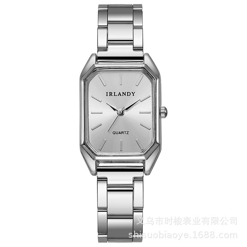 

Модные женские кварцевые часы Простые прямоугольные наручные часы для девушек Оригинальные элегантные женские часы Лучшие подарки Часы серебряный