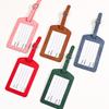 Leather Luggage Tag Name Address ID Holder Travel Accessories Baggage Label Suitcase Tag