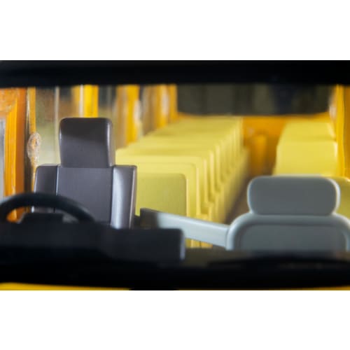 TOMYTEC Tomica Limited Vintage Neo 1/64 Scale LV-N348a Toyota Coaster Toddler Car, Yellow, Finished Model 334323