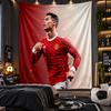 Wall Hanging Tapestry Cristiano Ronaldo Print Cloth for Living Room Bedroom Home Decor