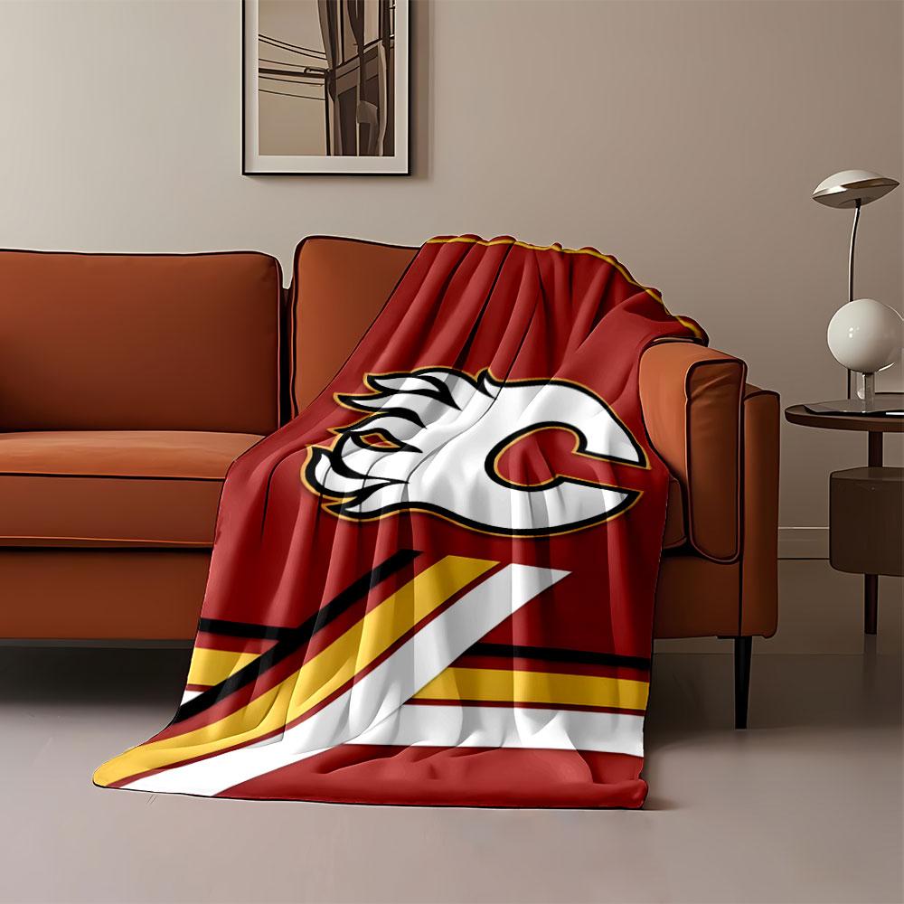 Red Flame Logo Design Blanket print blanket soft and cozy perfect for the living room bed sofa or a nap,gift