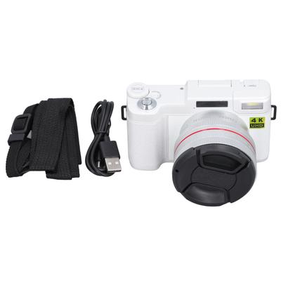 4K Digital Camera Face Detection Autofocus Anti Shake 48MP Vlogging Camera with 32G Card 3in 180