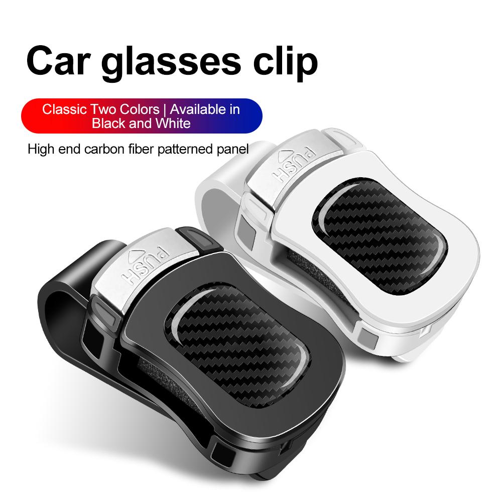 Porta Occhiali da Sole Adatto per Parasole Auto Clip per Occhiali da Sole Porta Occhiali Accessori Parasole Auto Stoccaggio Interno Auto