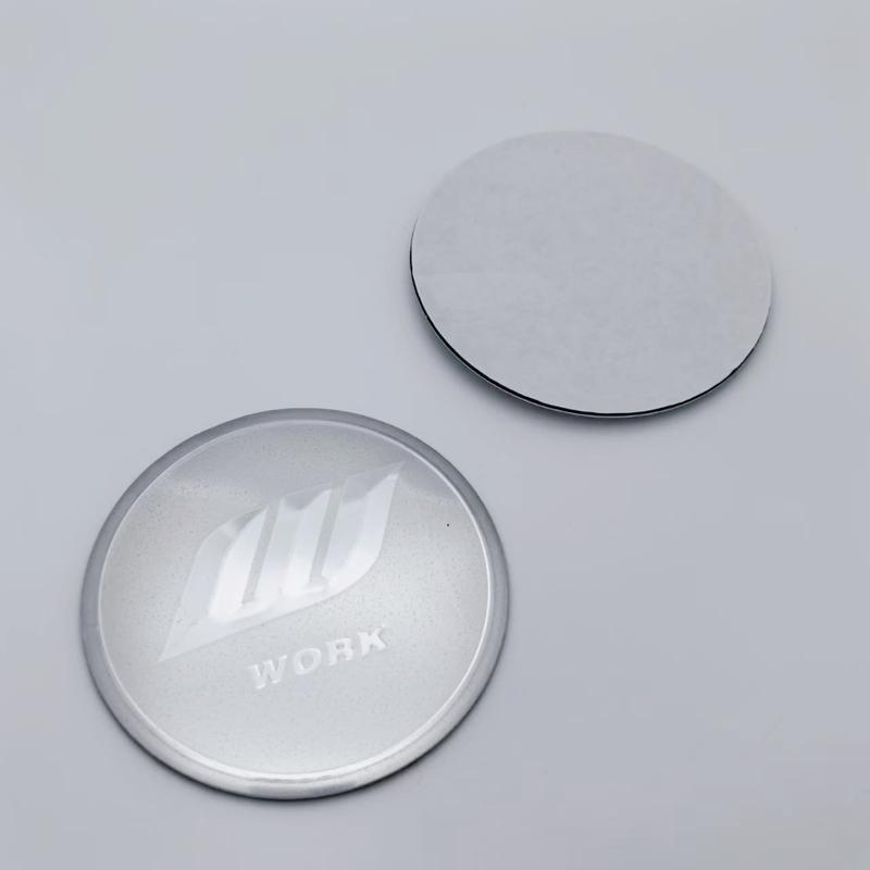 4pcs/Set 45mm 48.5mm 56mm 65mm W Work Logo Emblem Badge Car Stickers Car Wheel Center Caps Rim Hub Cover Hubcap Car Accessories