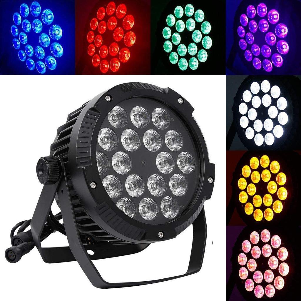 High Quality Ip65 Waterproof 18*10W RGBW 6 In 1 LED Par Light Led Stage Lights for Bar Nightclub Events Weddings Party Outdoor