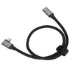 4K 100W PD 5A Right Angle Bend 90 Degree Gen 2 USB3.1 Type C Male To Female Extension Cord
