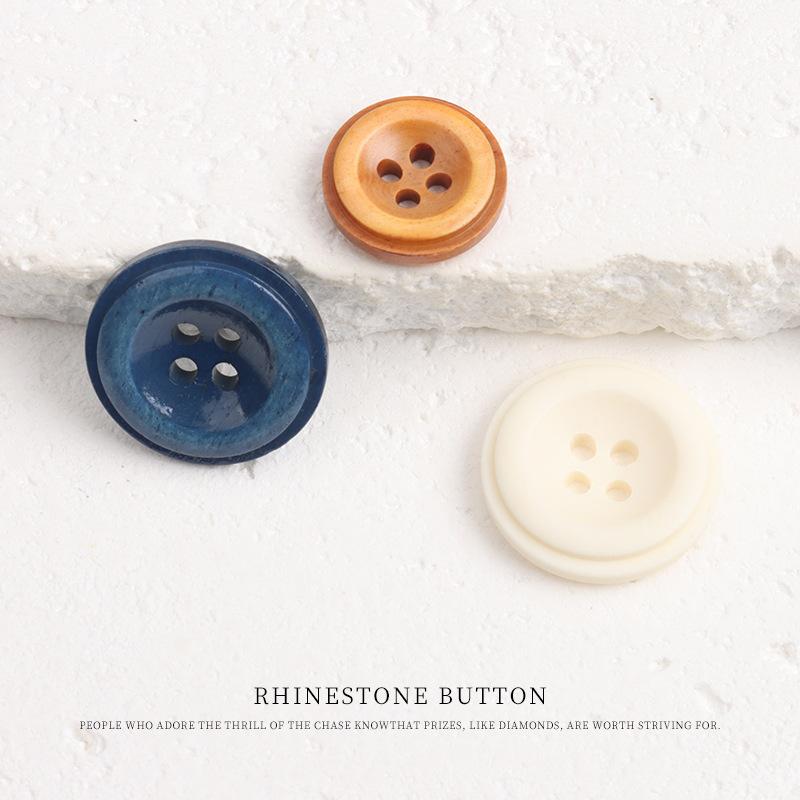 5pcs Dyed And Made Old Beef Bone Button Coat Trench Coat Suit Buttons Chinese Jacket Sweater Cardigan Button Accessories