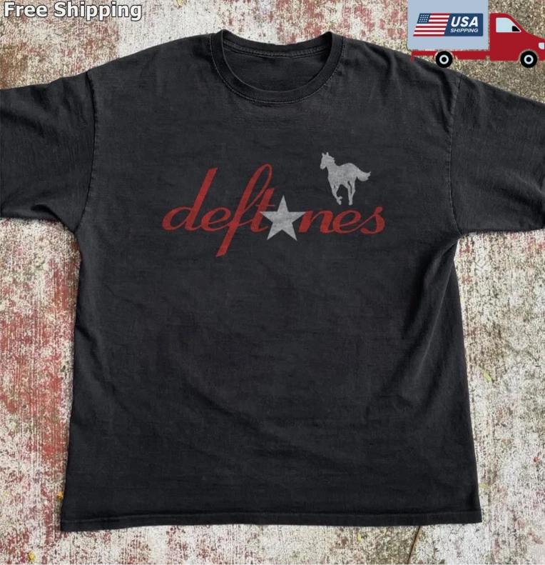 

Deftones White Pony Star Logo T-shirt, Unisex Black T-shirt, Size S-5XL 3XL