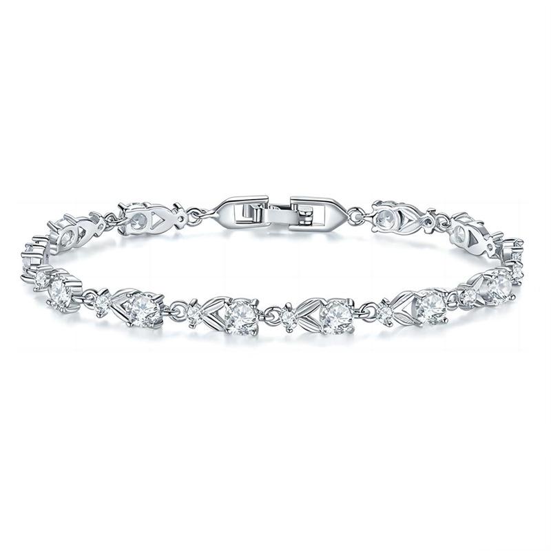 Kerastase Mori Girl Zircon Bracelet with Austrian Crystal, Gold-Plated Jewelry