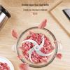 ZISIZ Household Meat Grinder Double-Layer 4-Leaf S-Blades (2-Pack)