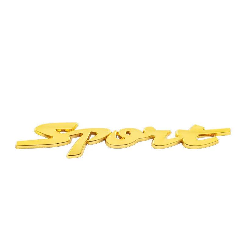 3D Metal Sport Logo Car Letters Fender Trunk Emblem Badge Decal Car Sticker