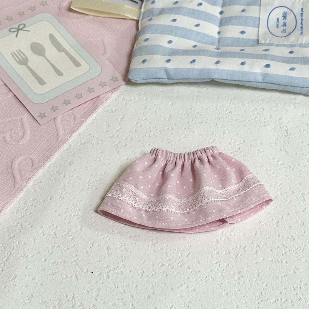 Zsiga Spring Lace Polka Dot Skirt for 6-Point BJD Dolls - Kitty Dress-Up Accessories