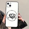Funny FACE MEMES Funda For iPhone 15 16 Pro Max 12 13 Mini 11 14 Pro Max XS X XR 15 16 Plus Case
