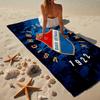 Fc Banik Ostrava Crest Microfiber Beach Towel, Lightweight And Quick-Dry, for Summer Travel, Beach Essential, Swimming Pool