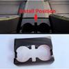 For Chevrolet Colorado 23-25 Carbon Fiber Rear Water Cup Holder Frame Cover Trim