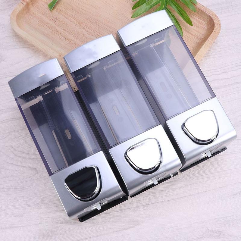 Wall Mounted Soap Dispenser Gel Hair Dispenser Three Point Pump Simple Shampoo Bottle Shampoo Holder for Hotel Bathroom Shower | Liquid Soap Dispenser